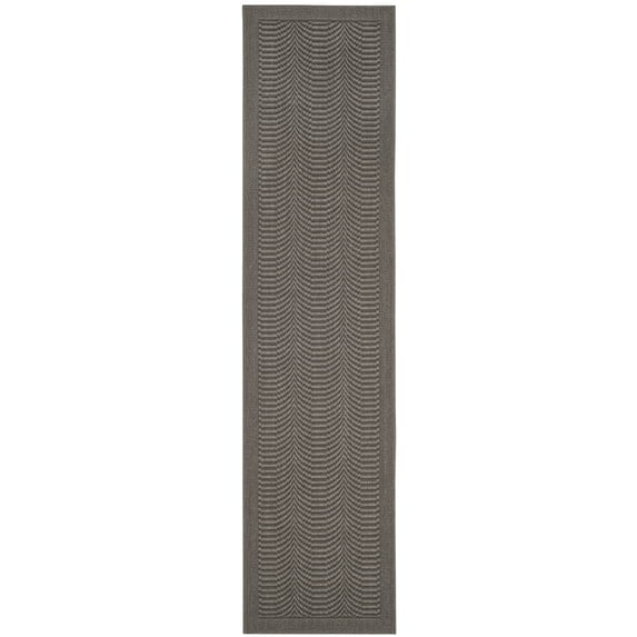SAFAVIEH Palm Beach Candyce Geometric Runner Rug, Ash, 2' x 8'