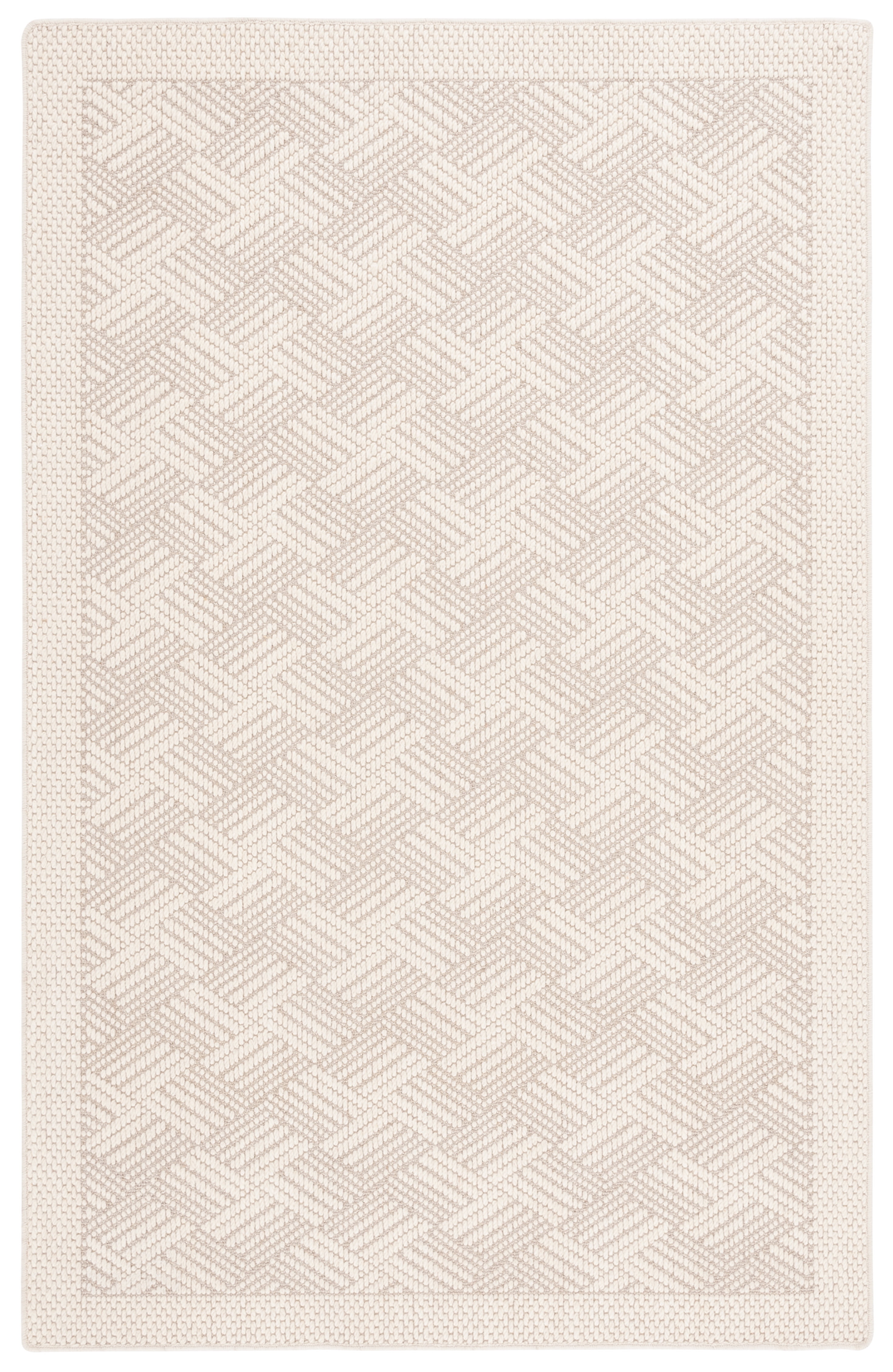 SAFAVIEH Palm Beach Clover Geometric Area Rug, Ivory, 6' x 9'
