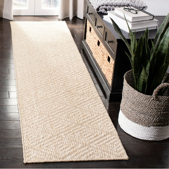Safavieh Palm Beach Stars Geometric Diamonds Sisal Runner Rug, Beige, 2'3" x 12'