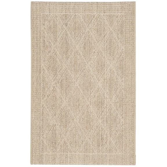 SAFAVIEH Palm Beach Femie Geometric Area Rug, Sand, 3' x 5'