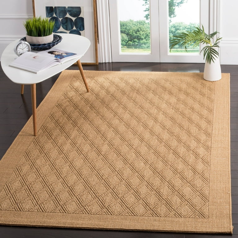 Orange Stripes Indoor Door Mat - Colorful Sisal Rug