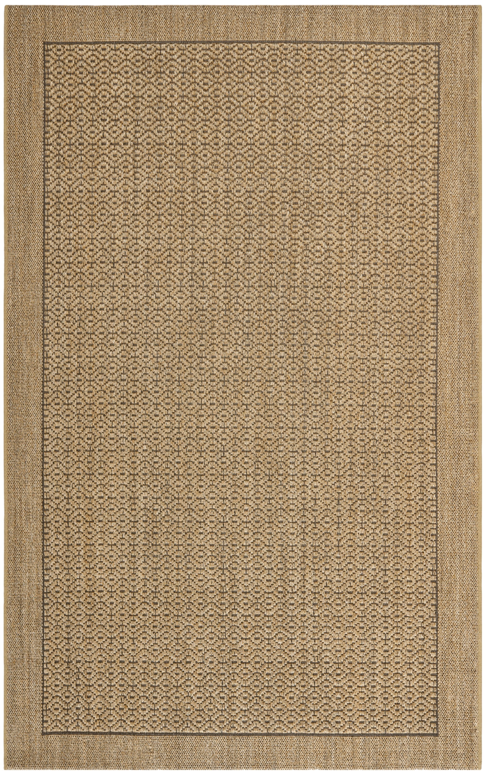 Natural Geometric Sisal 6' x 9' Handmade Area Rug