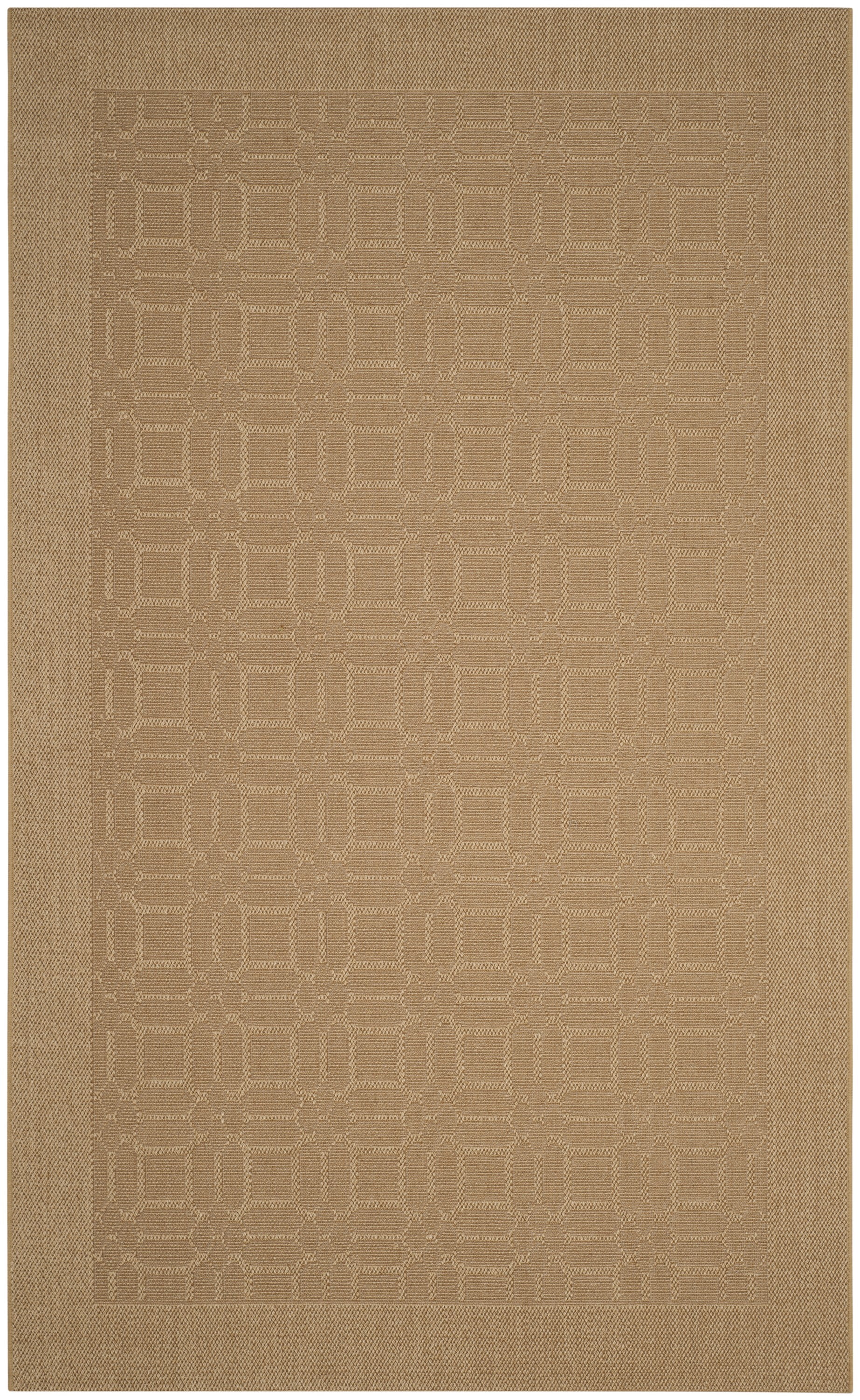 Maize Geometric Hand-knotted Sisal 4' x 6' Area Rug