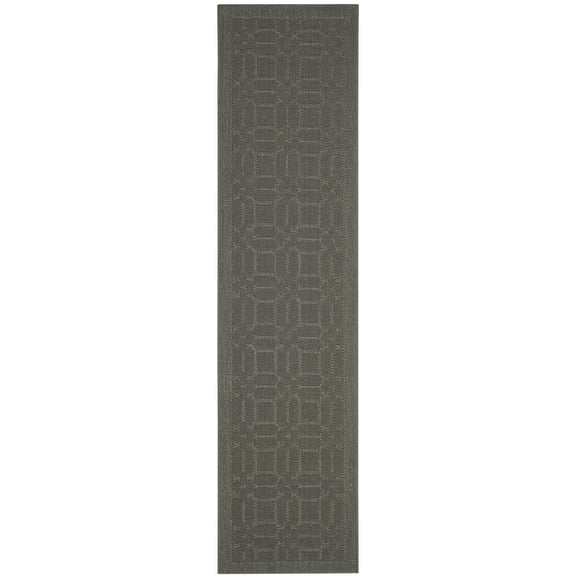 SAFAVIEH Palm Beach Laidley Geometric Runner Rug, Ash, 2' x 8'