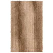 SAFAVIEH Palm Beach Leyla Striped Area Rug, Natural/Black, 4' x 6'