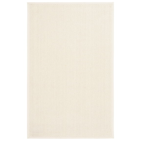 SAFAVIEH Palm Beach Miranda Solid Area Rug, Ivory, 5' x 8'