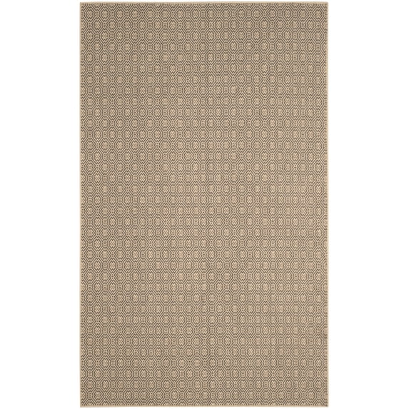 SAFAVIEH Palm Beach Norton Geometric Area Rug, Natural/Black, 2' x 3'