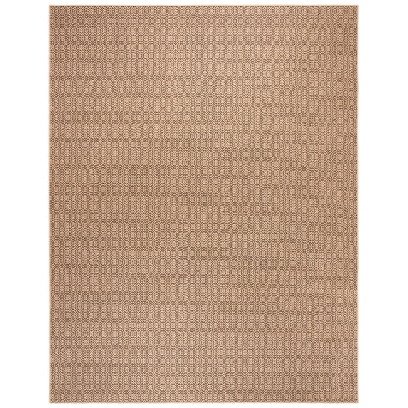 SAFAVIEH Palm Beach Norton Geometric Area Rug, Natural/Black, 8' x 11'