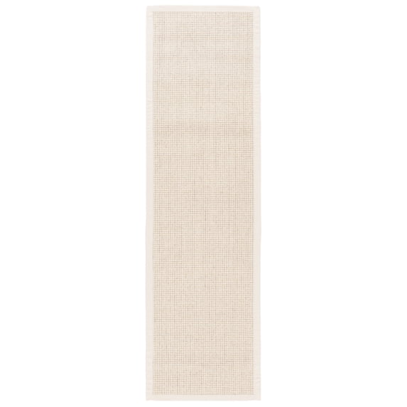 SAFAVIEH Palm Beach Sabrina Solid Runner Rug, Ivory, 2'3" x 8'