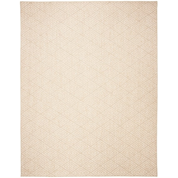 SAFAVIEH Palm Beach Stars Geometric Diamonds Sisal Area Rug, Beige, 9' x 12'