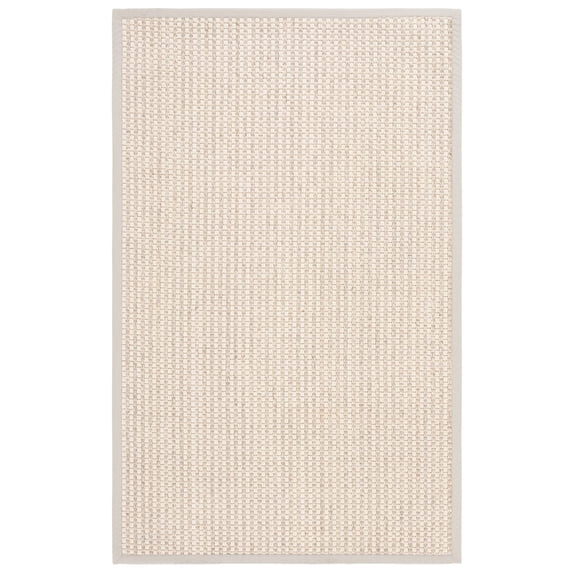 SAFAVIEH Palm Beach Trafford Solid Area Rug, Ivory, 3' x 5'