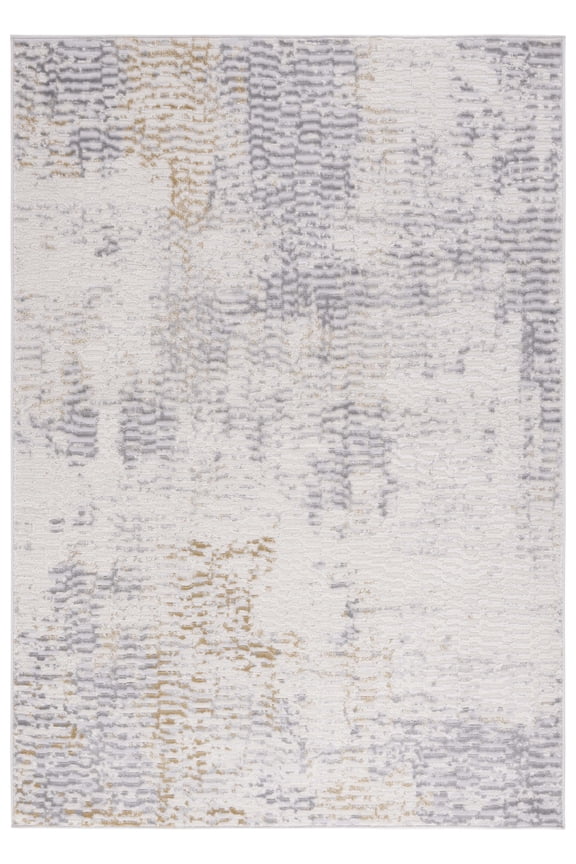 Palma Erica Abstract Area Rug, Beige/Light Grey, 5'5" x 7'7"