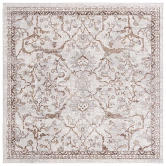 SAFAVIEH Palma Giuseppe Oriental Area Rug, Beige/Brown, 6'7" x 6'7" Square