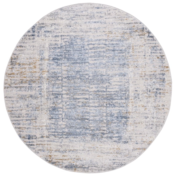 SAFAVIEH Palma Jason Abstract Area Rug, Beige/Light Blue, 6'7" x 6'7" Round