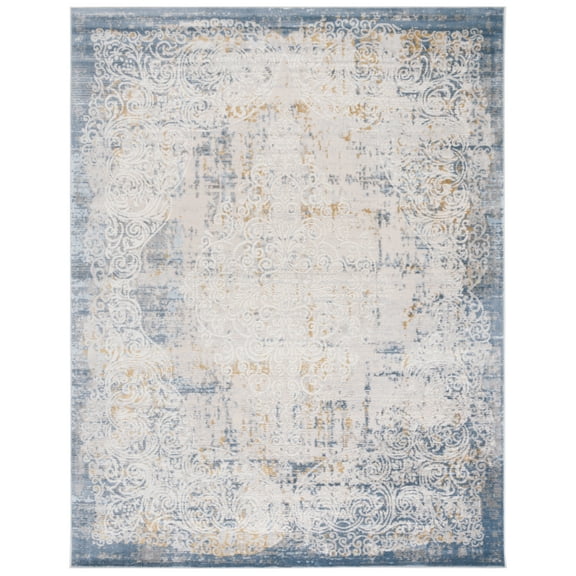 SAFAVIEH Palma Julia Distressed Area Rug, Beige/Blue, 8' x 10'