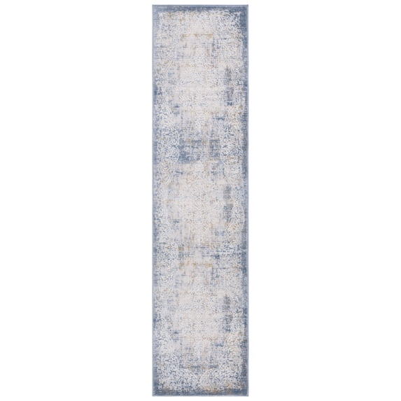 SAFAVIEH Palma Julia Distressed Runner Rug, Beige/Blue, 2'2" x 5'