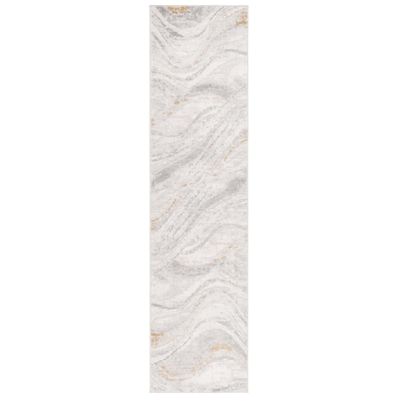 SAFAVIEH Palma Lucas Abstract Runner Rug, Beige/Light Grey, 2'2" x 9'