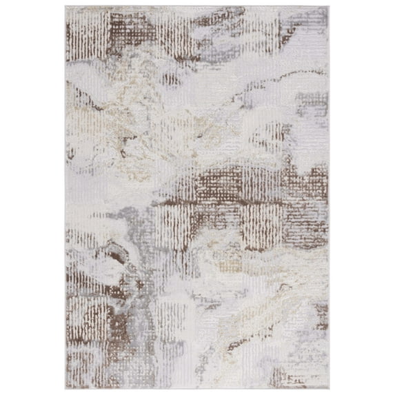 SAFAVIEH Palma Marin Abstract Area Rug, Beige/Brown, 2'2" x 3'9"