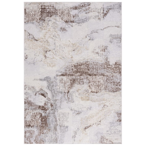 SAFAVIEH Palma Marin Abstract Area Rug, Beige/Brown, 4'5" x 6'5"