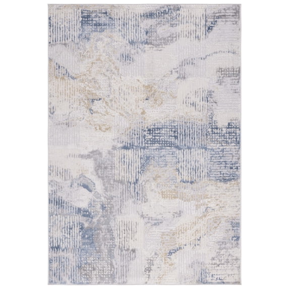 SAFAVIEH Palma Marin Abstract Area Rug, Beige/Light Blue, 2'2" x 3'9"