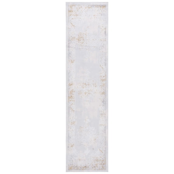 SAFAVIEH Palma Rick Oriental Runner Rug, Beige/Light Grey, 2'2" x 9'