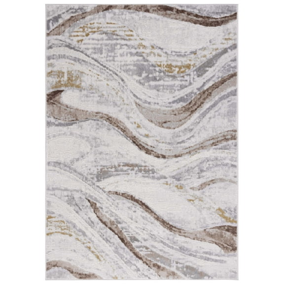 SAFAVIEH Palma Sherisse Abstract Area Rug, Beige/Brown, 2'2" x 3'9"