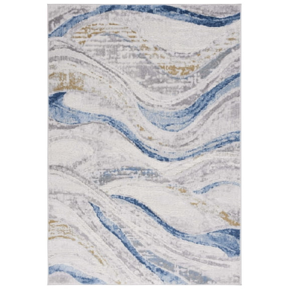 SAFAVIEH Palma Sherisse Abstract Area Rug, Beige/Light Blue, 2'2" x 3'9"