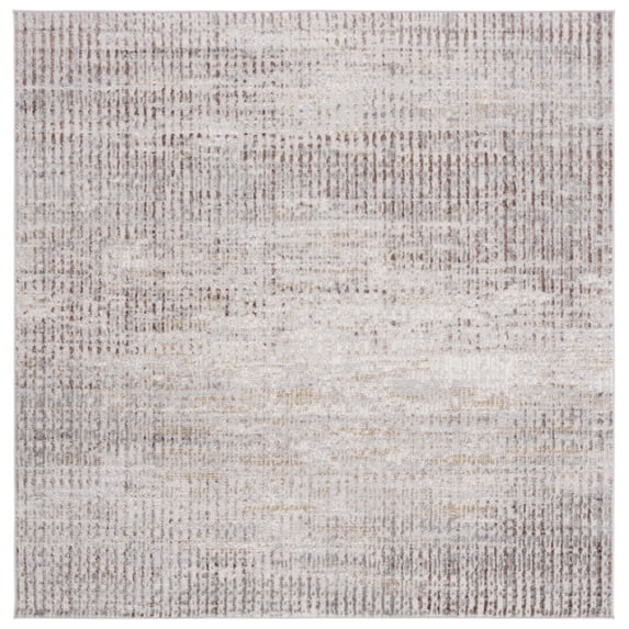 SAFAVIEH Palma Tristen Abstract Area Rug, Beige/Brown, 6'7" x 6'7" Square
