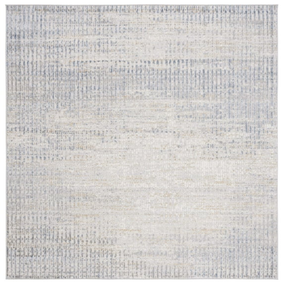 SAFAVIEH Palma Tristen Abstract Area Rug, Beige/Light Blue, 6'7" x 6'7" Square