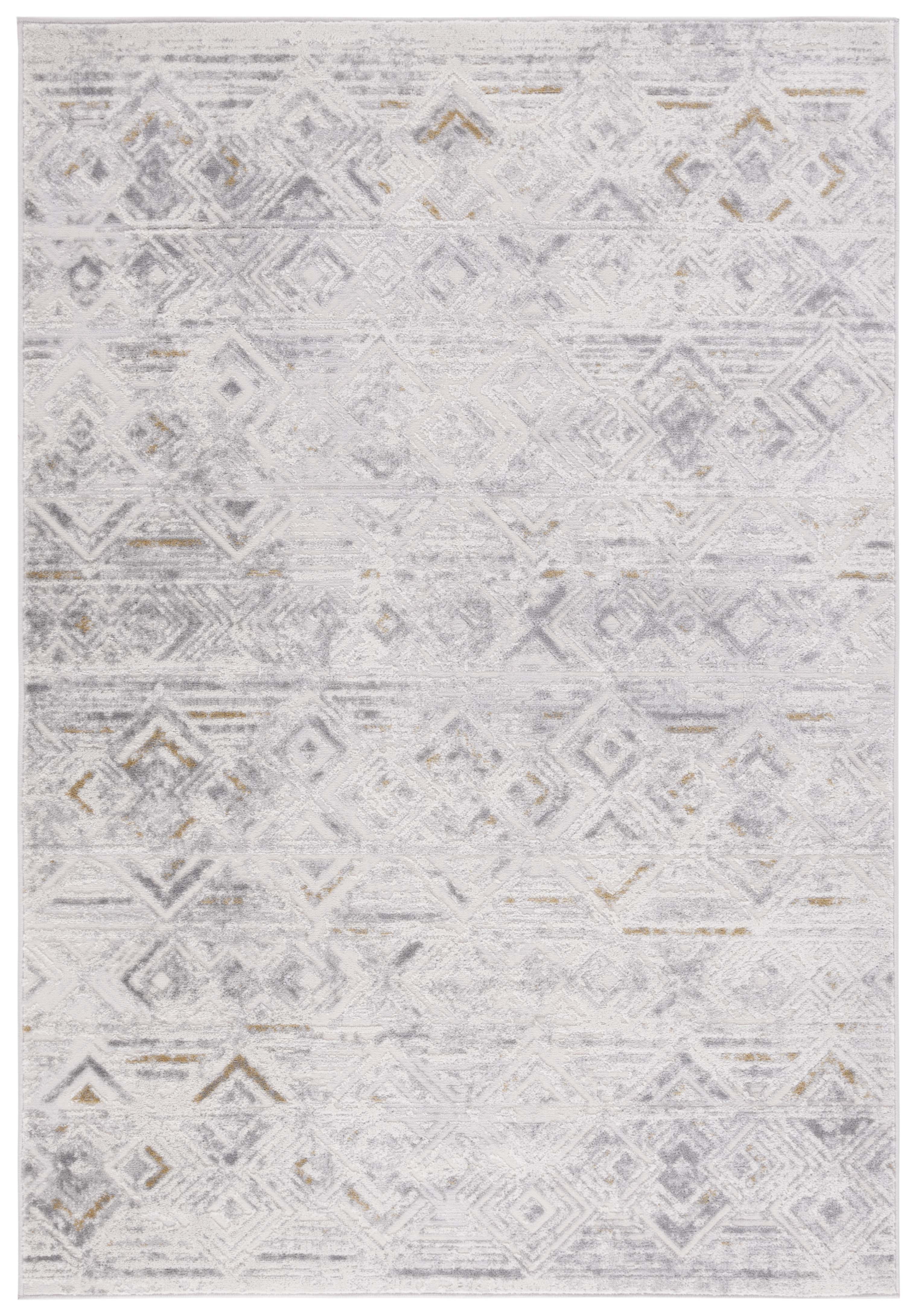 SAFAVIEH Palma Zoe Aztec Area Rug, Beige/Light Grey, 2'2
