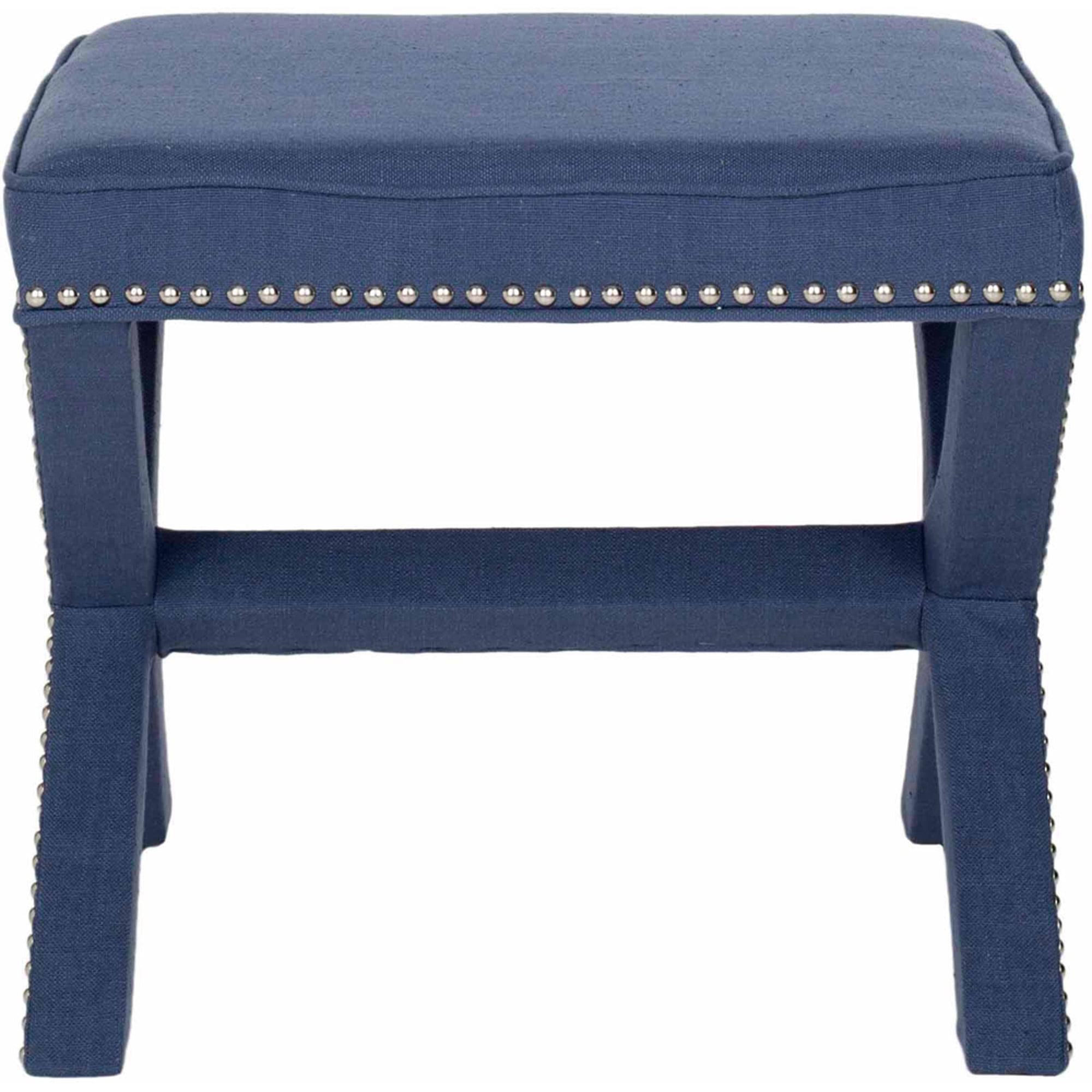 SAFAVIEH Palmer Transitional Cross Leg Upholstered Ottoman