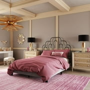 SAFAVIEH Paloma Metal Retro Geometric Headboard, Queen, Black