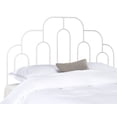 thumbnail image 1 of SAFAVIEH Paloma Metal Retro Geometric Headboard, Queen, White, 1 of 5