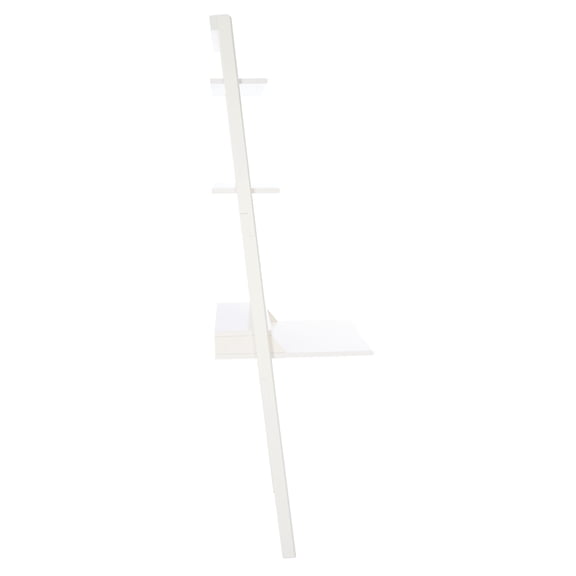SAFAVIEH Pamella Rustic Retro 2 Shelf Leaning Desk, White