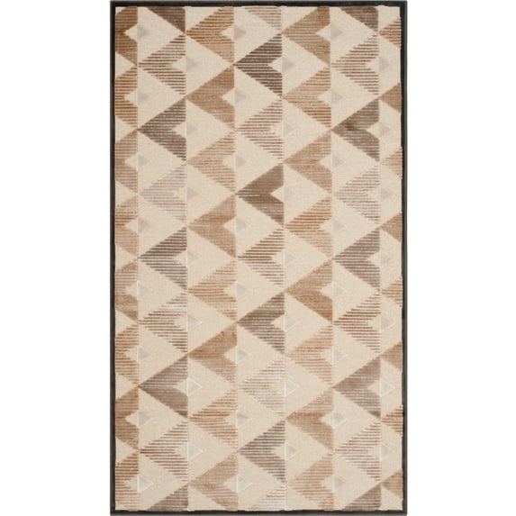 SAFAVIEH Paradise Ainslee Triangle Chevron Area Rug, Soft Anthracite/Cream, 3'3" x 5'7"