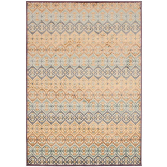 SAFAVIEH Paradise Angelina Geometric Tessellation Area Rug, Mauve/Multi, 4' x 5'7"