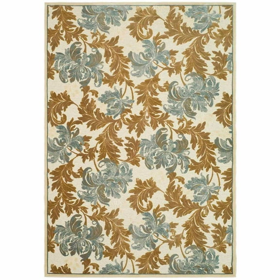 SAFAVIEH Paradise Azura Floral Area Rug, Cream, 5'3" x 7'6"