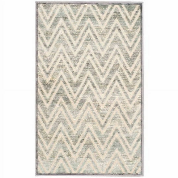 SAFAVIEH Paradise Bernadine Zigzag Stripes Area Rug, Grey/Multi, 2'7" x 4'