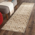 thumbnail image 1 of SAFAVIEH Paradise Bernadine Zigzag Stripes Runner Rug, Mouse/Cream, 2'2" x 8', 1 of 6