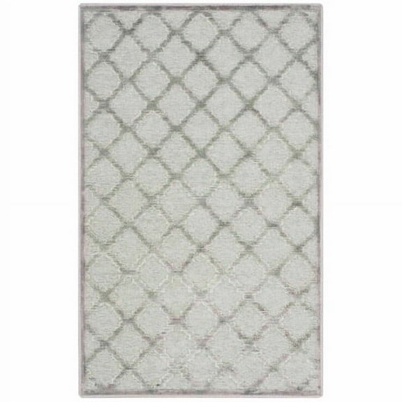 SAFAVIEH Paradise Darin Quatrefoil Geometric Area Rug, Grey/Spruce, 2'7" x 4'