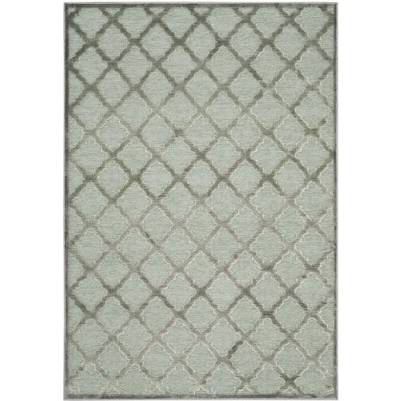 SAFAVIEH Paradise Darin Quatrefoil Geometric Area Rug, Grey/Spruce, 4' x 5'7"