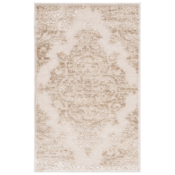 SAFAVIEH Paradise Edna Damask Area Rug, Stone, 2'7" x 4'