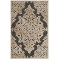 thumbnail image 1 of SAFAVIEH Paradise Edna Damask Area Rug, Stone/Anthracite, 2'7" x 4', 1 of 6