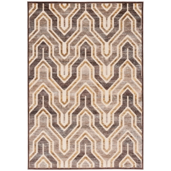 SAFAVIEH Paradise Edwyna Geometric Area Rug, Cream/Brown, 7'6" x 10'6"