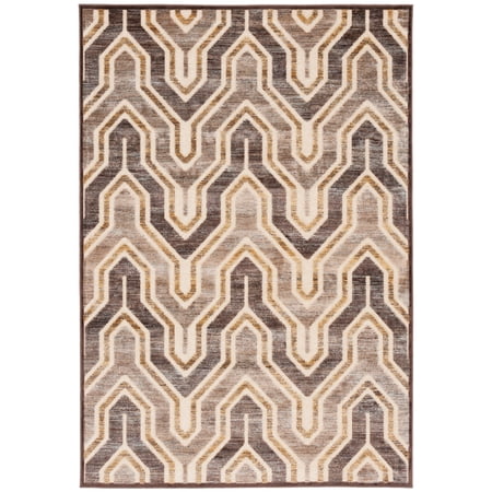 SAFAVIEH Paradise Edwyna Geometric Area Rug, Cream/Brown, 8' x 11'2"
