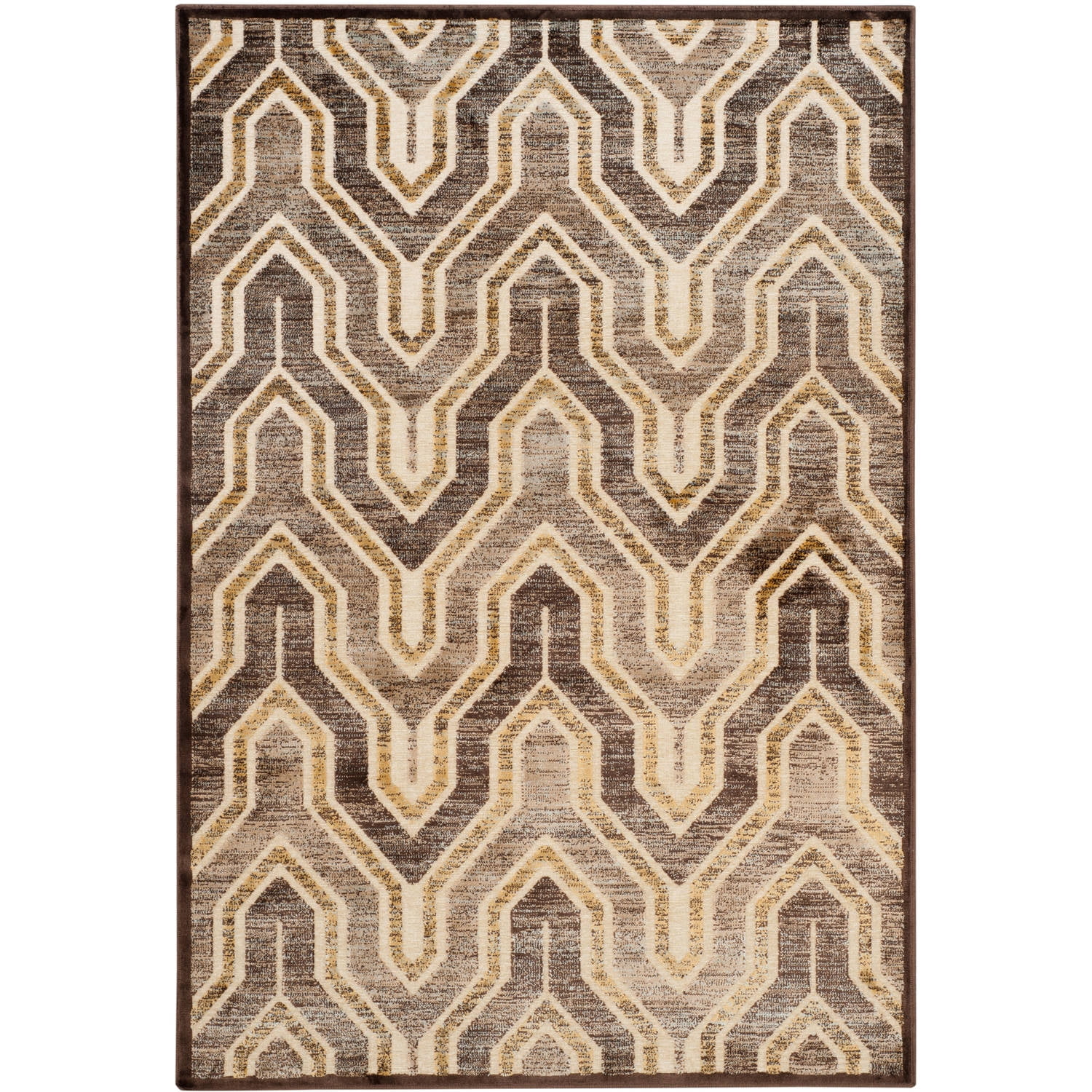 SAFAVIEH Paradise Edwyna Geometric Tessellation Area Rug, Cream/Brown ...