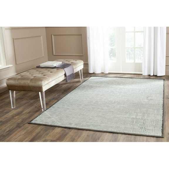 SAFAVIEH Paradise Elisaveta Distressed Geometric Area Rug, Charcoal/Multi, 8' x 11'2"