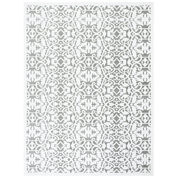 SAFAVIEH Paradise Filip Geometric Area Rug, Ivory/Dark Grey, 8' x 10'
