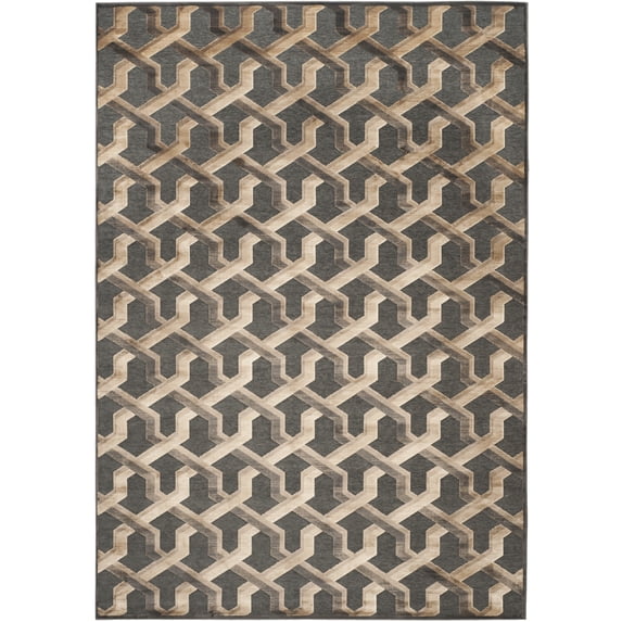 SAFAVIEH Paradise Gayle Geometric Tessellation Area Rug, Soft Anthracite, 7'6" x 10'6"