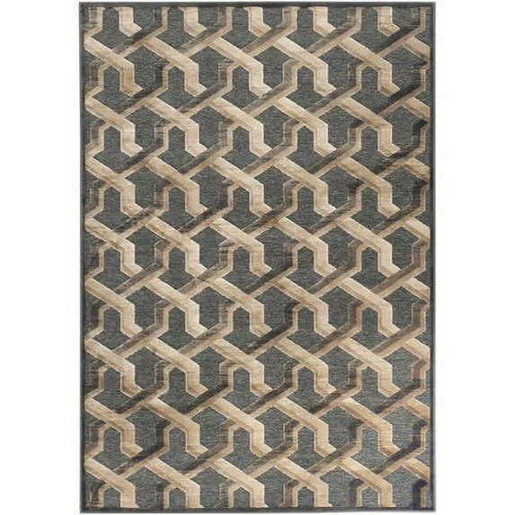 SAFAVIEH Paradise Gayle Geometric Tessellation Area Rug, Soft Anthracite, 8' x 11'2"